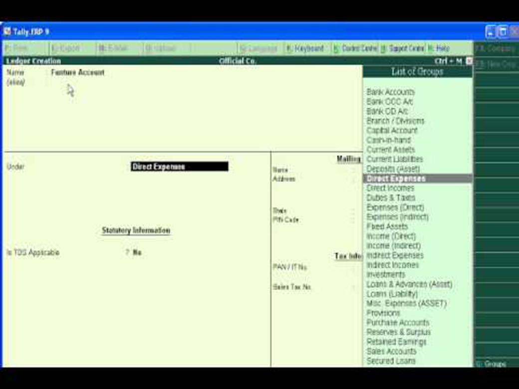Image result for ledger creation in tally