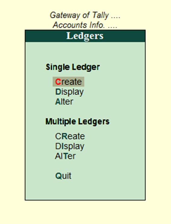 Image result for ledger in tally