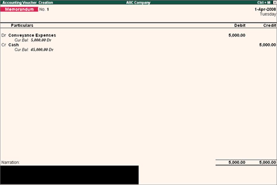 Image result for memo voucher in tally