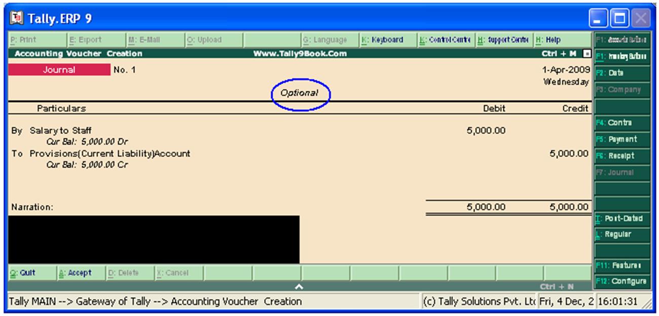 Image result for optional voucher in tally