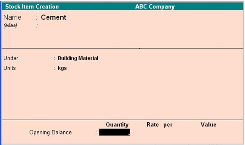 Image result for inventory info single stock items create window