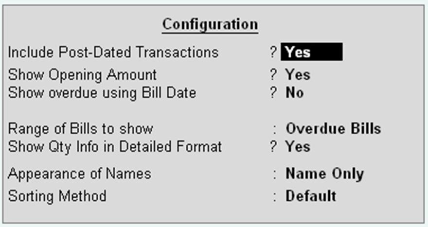 Overdue Receivable in Tally9